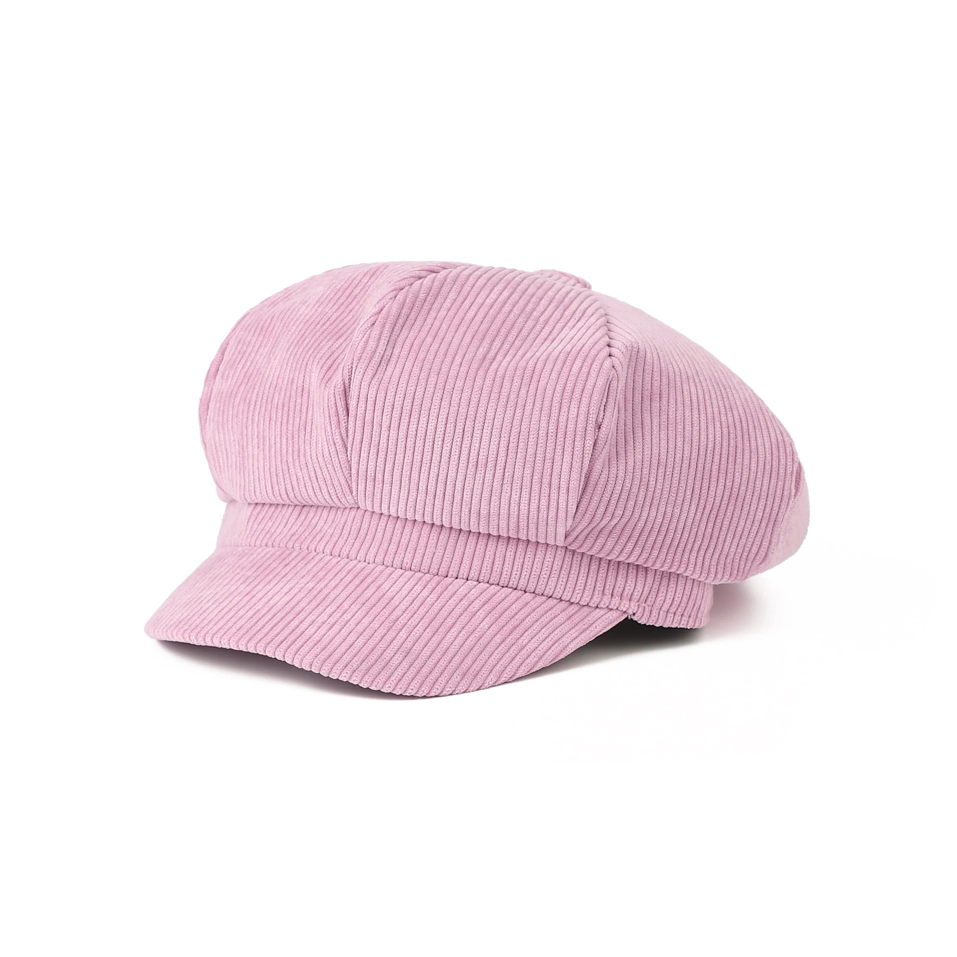 Plymouth Women Corduroy 8-Panels Newsboy Cap