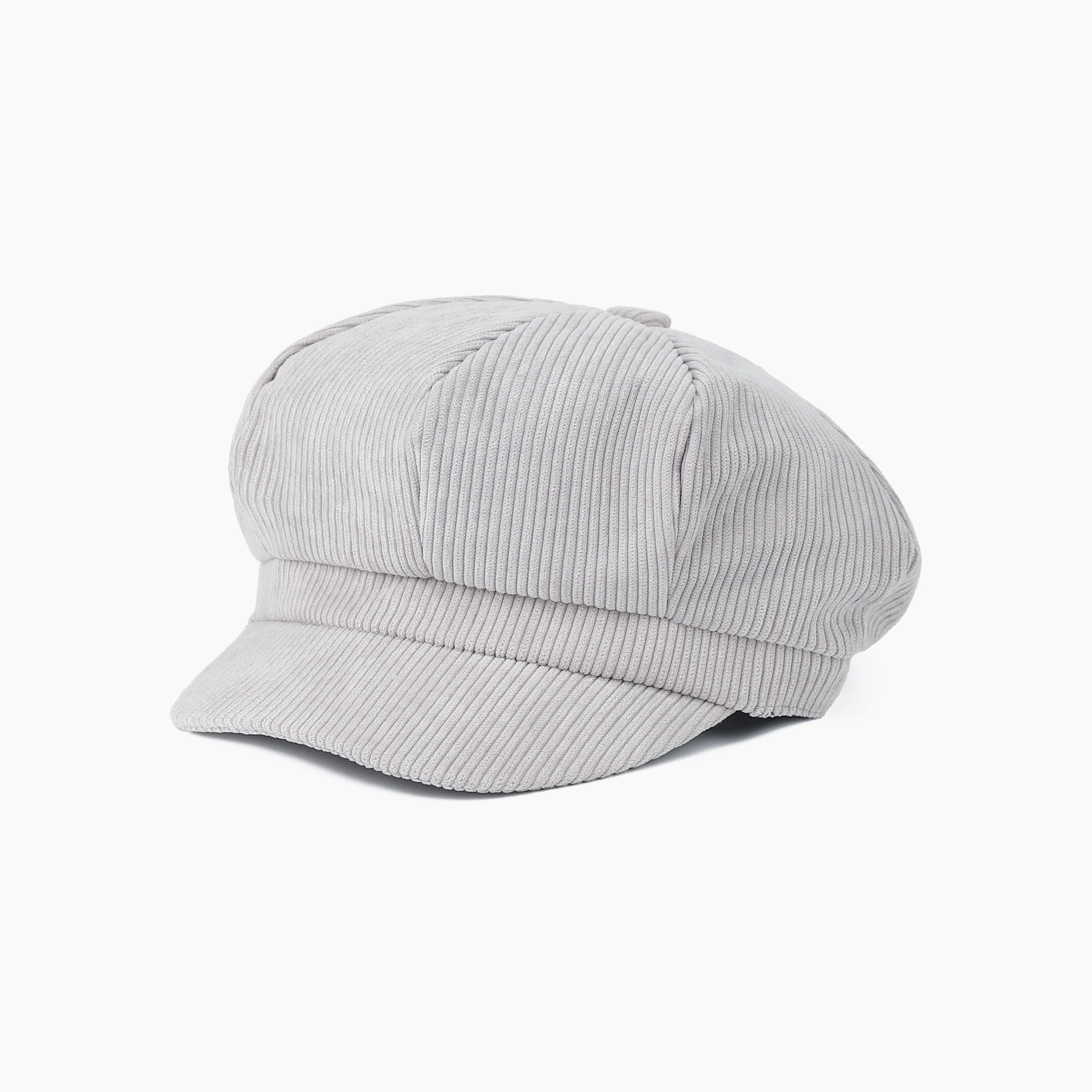 Plymouth Women Corduroy 8-Panels Newsboy Cap