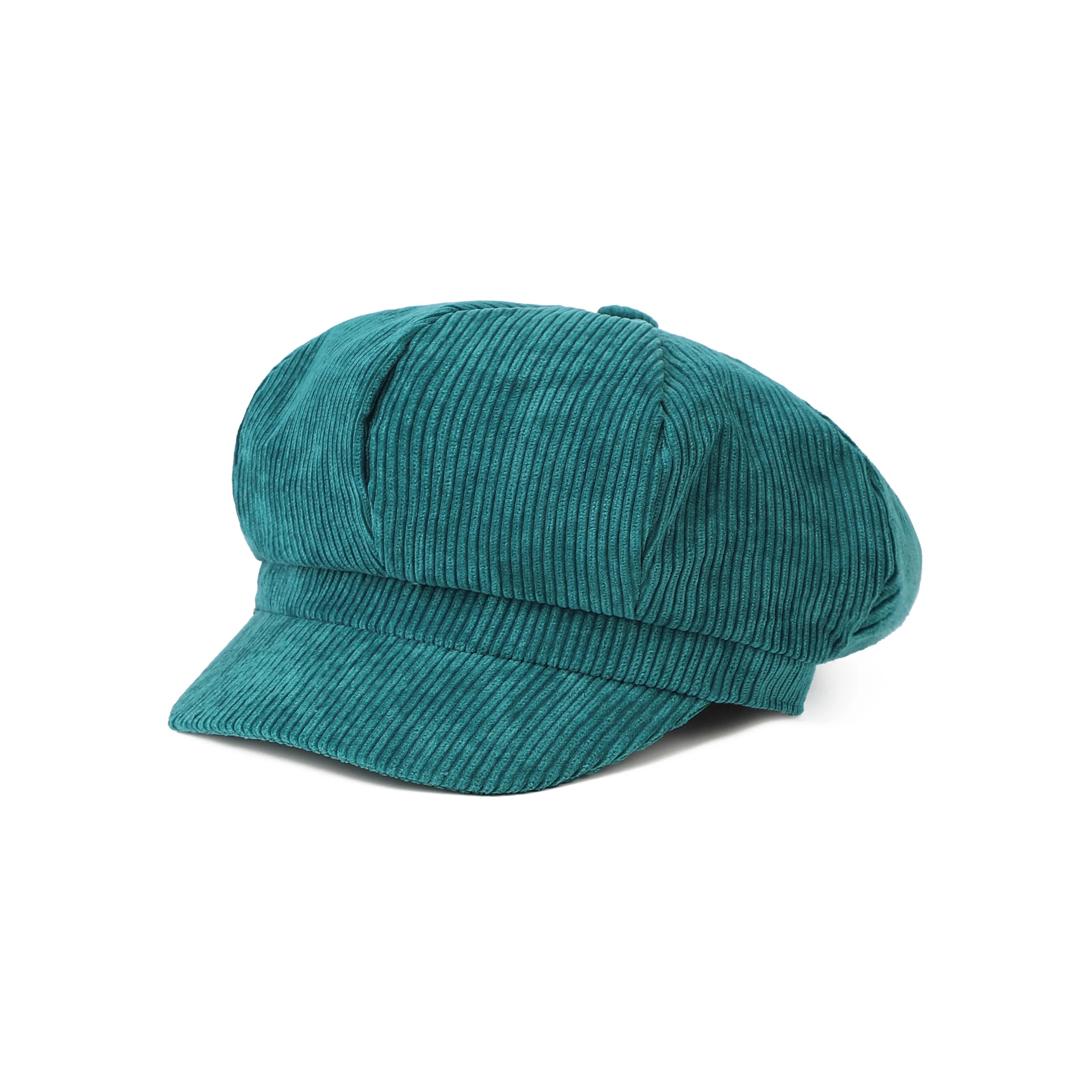 Plymouth Women Corduroy 8-Panels Newsboy Cap