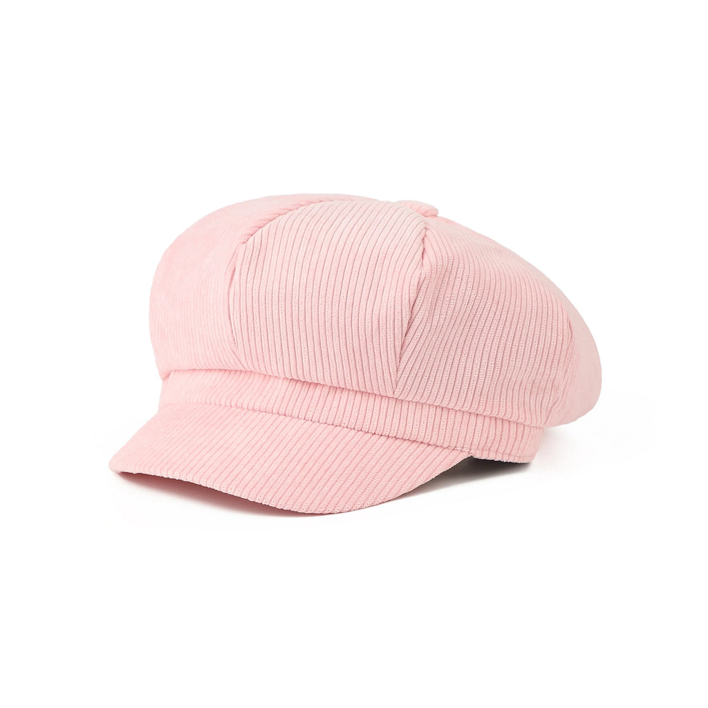 Plymouth Women Corduroy 8-Panels Newsboy Cap