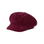 Plymouth Women Corduroy 8-Panels Newsboy Cap