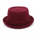 Poitiers Feathers Wool Porkpie Hat