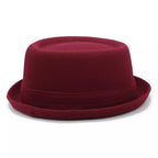 Poitiers Feathers Wool Porkpie Hat