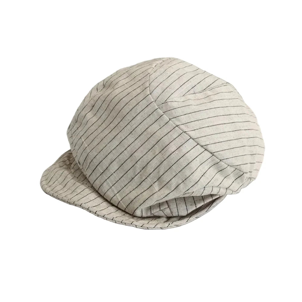Pontypool Striped Linen Cap