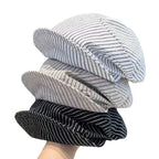 Pontypool Striped Linen Cap