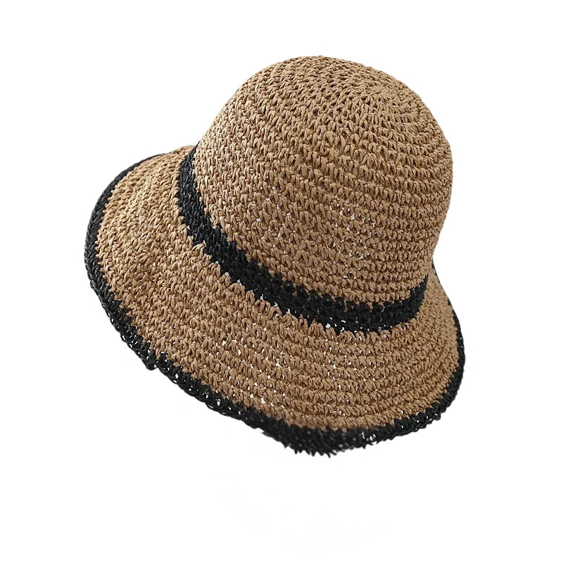 Porto Summer Women Handcrafted Straw Bucket Hat
