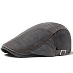 Portsmouth Retro Patchwork Cotton Flat Cap