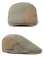 Portsmouth Retro Patchwork Cotton Flat Cap