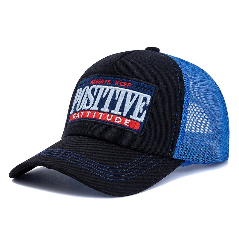 Positive Attitude Cotton Trucker Cap