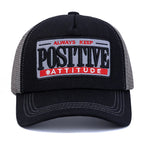 Positive Attitude Cotton Trucker Cap