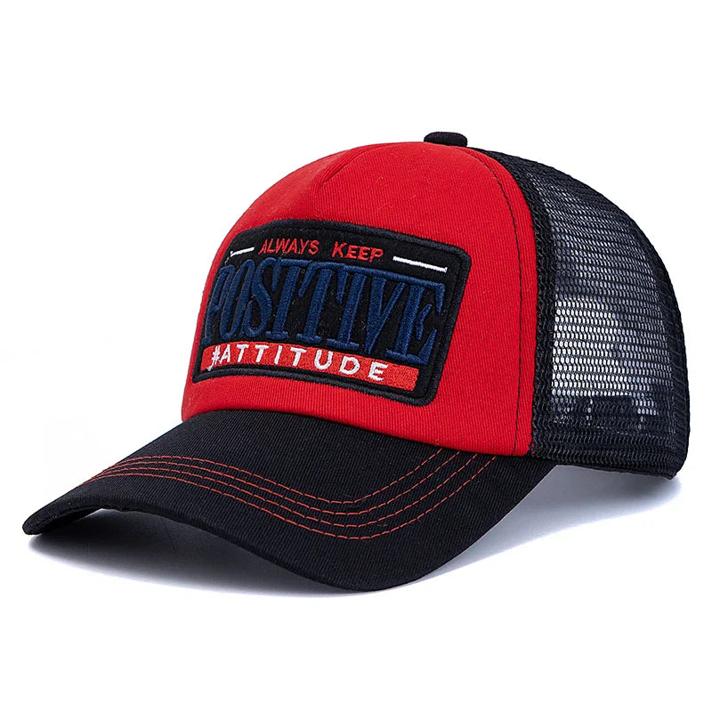 Positive Attitude Cotton Trucker Cap