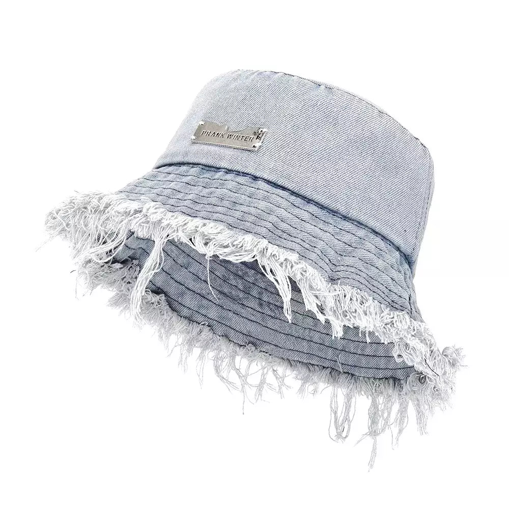 Prank Winter Denim Bucket Hat