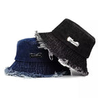 Prank Winter Denim Bucket Hat
