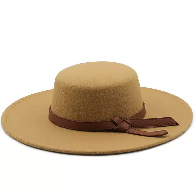 Khaki Classic Boater Hat – elegant straw boater hat