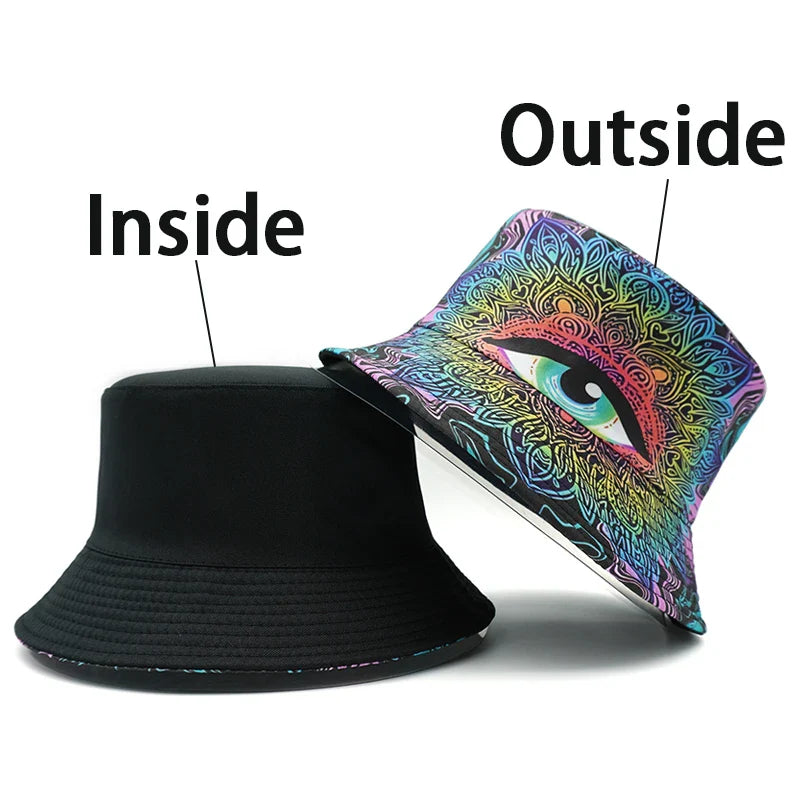 Psilocibe Eye Reversible Bucket Hat