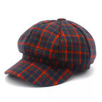 Quincey Tartan Wool Newsboy Cap
