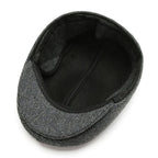 RQL Earflaps Wool Flat Cap