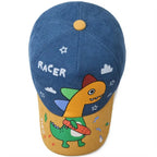 Racer Baby Dinosaur Corduroy Baseball Cap
