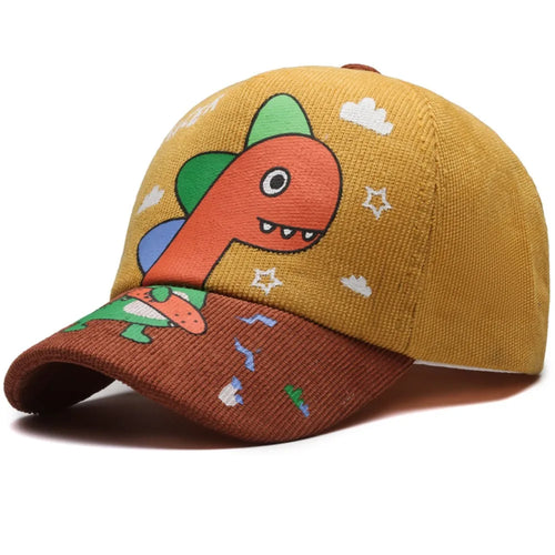 Yellow Baby Dinosaur Baseball Cap