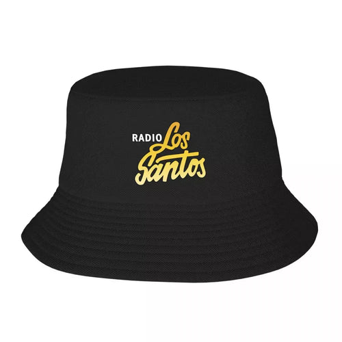 Black Black Bucket Hat Adjustable Cotton Acrylic Unisex 54-58 cm Radio