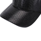 Raleigh Snakeskin Genuine Leather Baseball Cap
