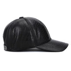 Raleigh Snakeskin Genuine Leather Baseball Cap