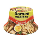 Ramen Noodle Soup Reversible Bucket Hat