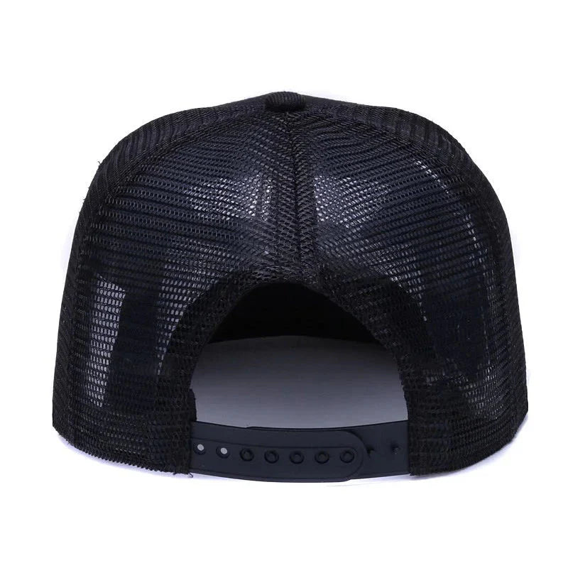Red Lion Black Trucker Snapback Cap