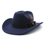Red River Feather Wool Cowboy Hat