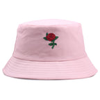 Red Rose Plain Bucket Hat