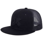 Red X Cotton Snapback Cap