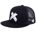 Red X Cotton Snapback Cap