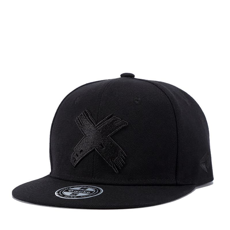 Red X Cotton Snapback Cap