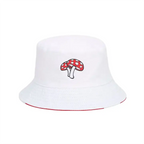 Red & White Mushroom Reversible Bucket Hat