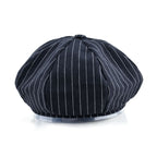 Reims Striped Newsboy Cap