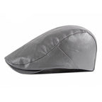 Reims Vintage Leather Flat Cap