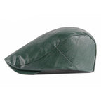 Reims Vintage Leather Flat Cap
