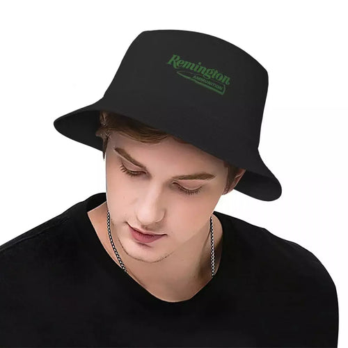 Black Black Bucket Hat worn by model