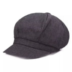 Renan Vintage Denim Newsboy Cap