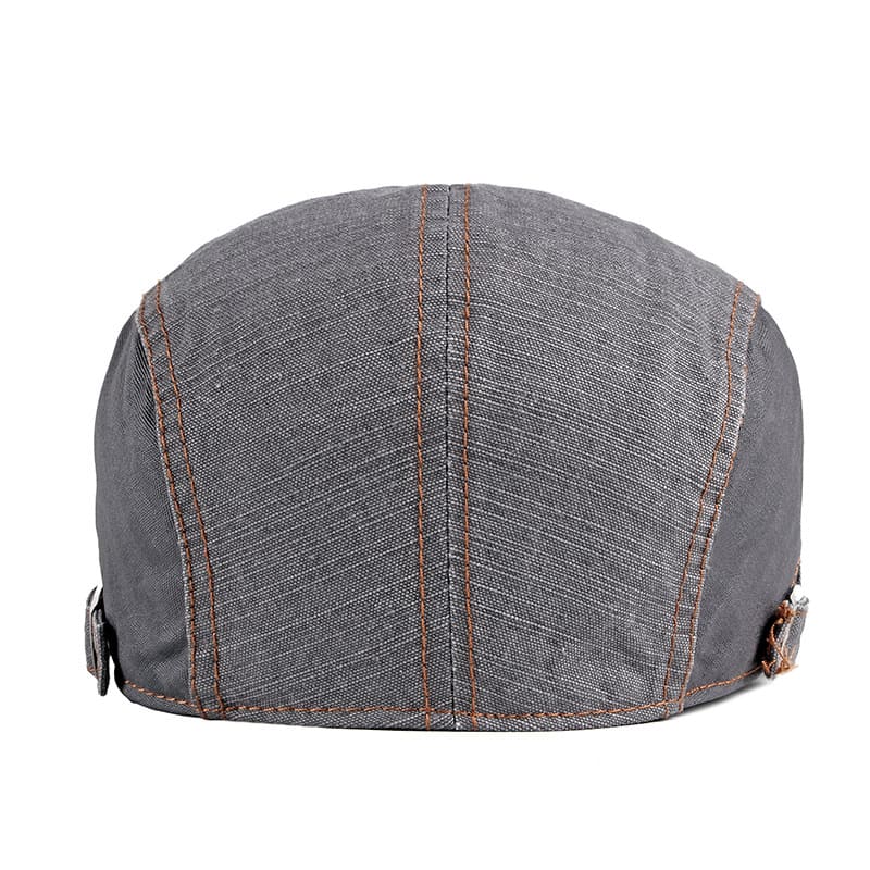 Retro Patchwork Cotton Flat Cap