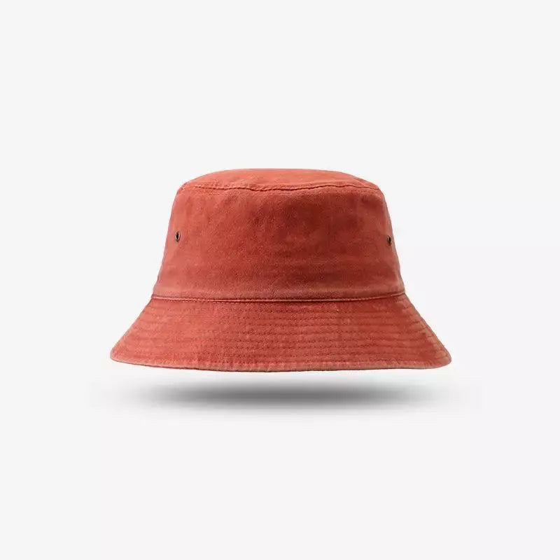 Retro Washed Cotton Bucket Hat