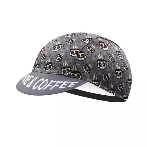 Coffee brown and gray Classic Cycling Cap