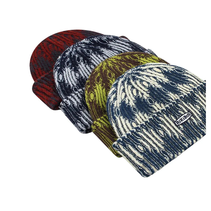 Rikibon Tie-Dye Wool Docker Beanie