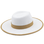 Rimini Feather White Fedora Hat