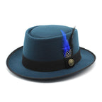 Rimini Feathers Porkpie Hat
