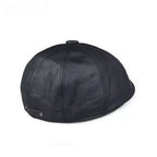 Rivette Genuine Leather Newsboy Cap