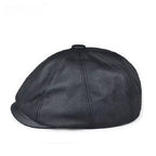 Rivette Genuine Leather Newsboy Cap