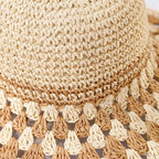 Rocamadour Summer Knitted Straw Crochet Bucket Hat