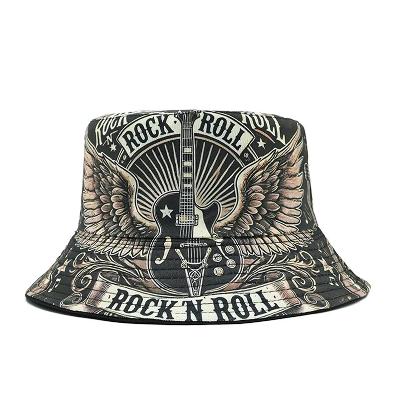 Rock'N Roll Will Never Die Reversible Bucket Hat