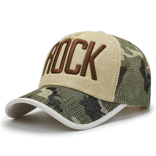 Beige Camouflage Baseball Cap